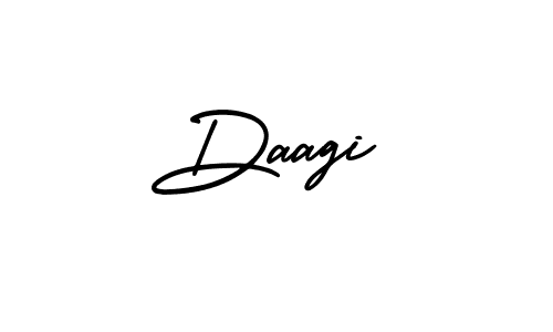 How to make Daagi name signature. Use AmerikaSignatureDemo-Regular style for creating short signs online. This is the latest handwritten sign. Daagi signature style 3 images and pictures png