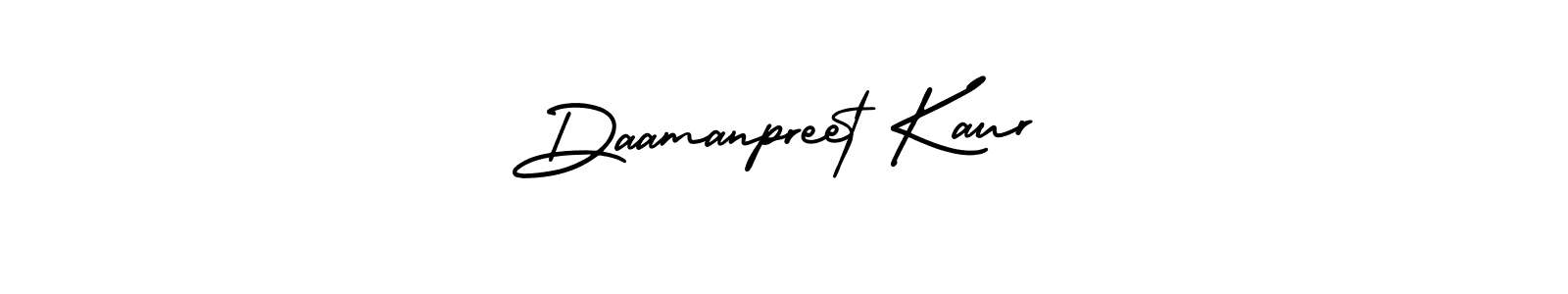 How to make Daamanpreet Kaur name signature. Use AmerikaSignatureDemo-Regular style for creating short signs online. This is the latest handwritten sign. Daamanpreet Kaur signature style 3 images and pictures png