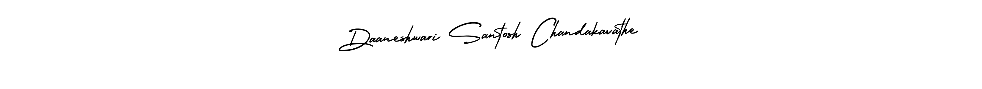 Check out images of Autograph of Daaneshwari Santosh Chandakavathe name. Actor Daaneshwari Santosh Chandakavathe Signature Style. AmerikaSignatureDemo-Regular is a professional sign style online. Daaneshwari Santosh Chandakavathe signature style 3 images and pictures png