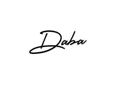 Use a signature maker to create a handwritten signature online. With this signature software, you can design (AmerikaSignatureDemo-Regular) your own signature for name Daba. Daba signature style 3 images and pictures png