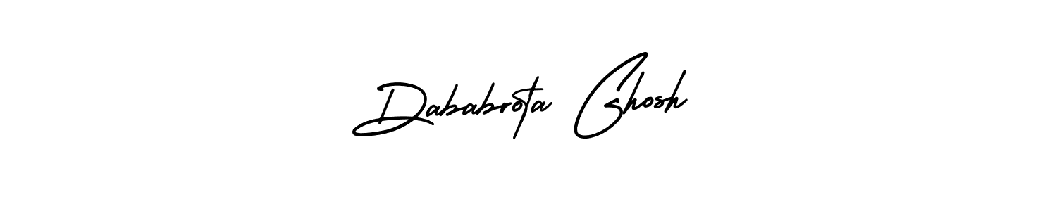 Design your own signature with our free online signature maker. With this signature software, you can create a handwritten (AmerikaSignatureDemo-Regular) signature for name Dababrota Ghosh. Dababrota Ghosh signature style 3 images and pictures png