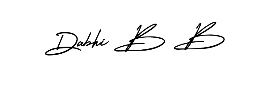 Make a beautiful signature design for name Dabhi B B. With this signature (AmerikaSignatureDemo-Regular) style, you can create a handwritten signature for free. Dabhi B B signature style 3 images and pictures png