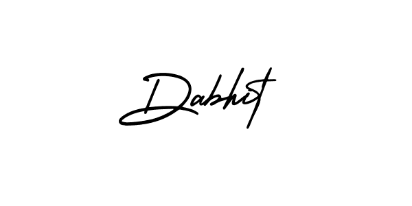 Dabhit stylish signature style. Best Handwritten Sign (AmerikaSignatureDemo-Regular) for my name. Handwritten Signature Collection Ideas for my name Dabhit. Dabhit signature style 3 images and pictures png