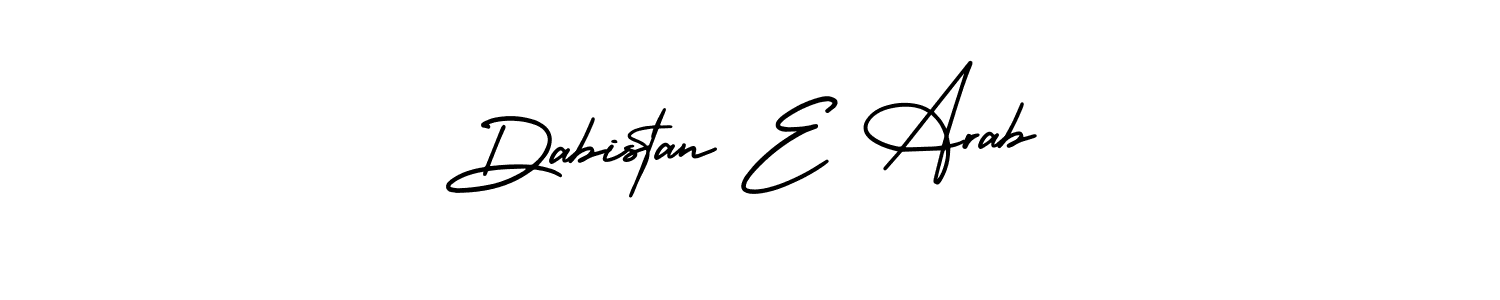 if you are searching for the best signature style for your name Dabistan E Arab. so please give up your signature search. here we have designed multiple signature styles  using AmerikaSignatureDemo-Regular. Dabistan E Arab signature style 3 images and pictures png