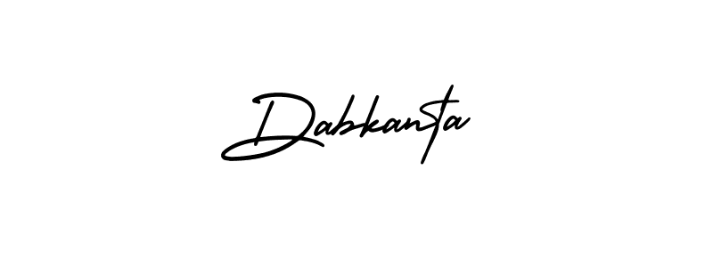 Create a beautiful signature design for name Dabkanta. With this signature (AmerikaSignatureDemo-Regular) fonts, you can make a handwritten signature for free. Dabkanta signature style 3 images and pictures png