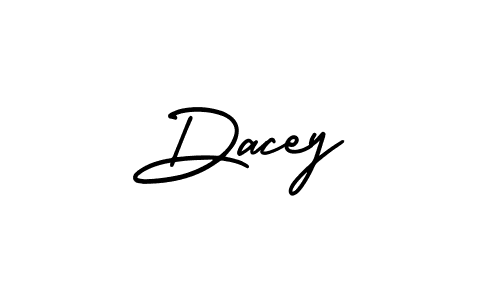 It looks lik you need a new signature style for name Dacey. Design unique handwritten (AmerikaSignatureDemo-Regular) signature with our free signature maker in just a few clicks. Dacey signature style 3 images and pictures png