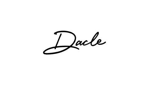 if you are searching for the best signature style for your name Dacle. so please give up your signature search. here we have designed multiple signature styles  using AmerikaSignatureDemo-Regular. Dacle signature style 3 images and pictures png