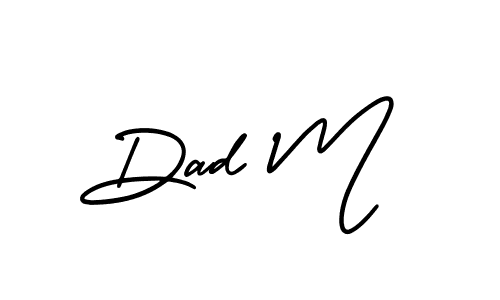 Also we have Dad M name is the best signature style. Create professional handwritten signature collection using AmerikaSignatureDemo-Regular autograph style. Dad M signature style 3 images and pictures png