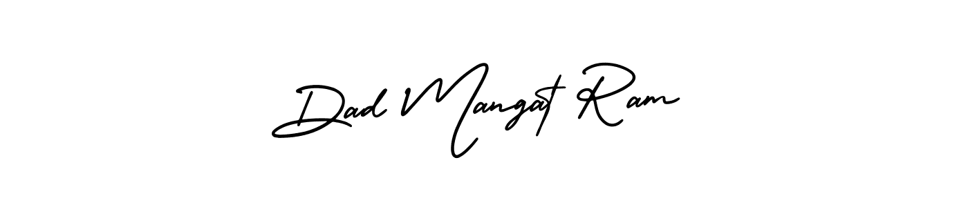 Dad Mangat Ram stylish signature style. Best Handwritten Sign (AmerikaSignatureDemo-Regular) for my name. Handwritten Signature Collection Ideas for my name Dad Mangat Ram. Dad Mangat Ram signature style 3 images and pictures png