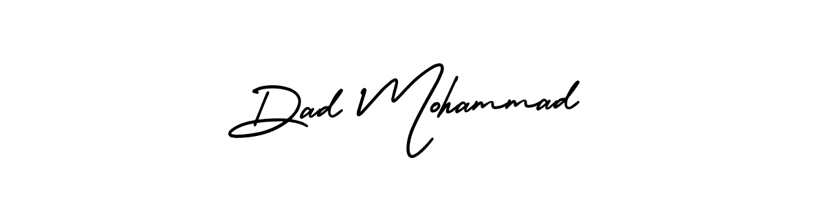 Use a signature maker to create a handwritten signature online. With this signature software, you can design (AmerikaSignatureDemo-Regular) your own signature for name Dad Mohammad. Dad Mohammad signature style 3 images and pictures png