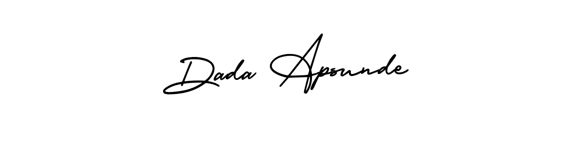 if you are searching for the best signature style for your name Dada Apsunde. so please give up your signature search. here we have designed multiple signature styles  using AmerikaSignatureDemo-Regular. Dada Apsunde signature style 3 images and pictures png