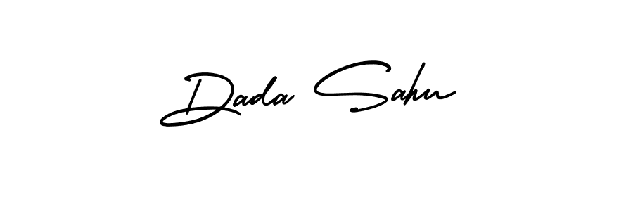 AmerikaSignatureDemo-Regular is a professional signature style that is perfect for those who want to add a touch of class to their signature. It is also a great choice for those who want to make their signature more unique. Get Dada Sahu name to fancy signature for free. Dada Sahu signature style 3 images and pictures png