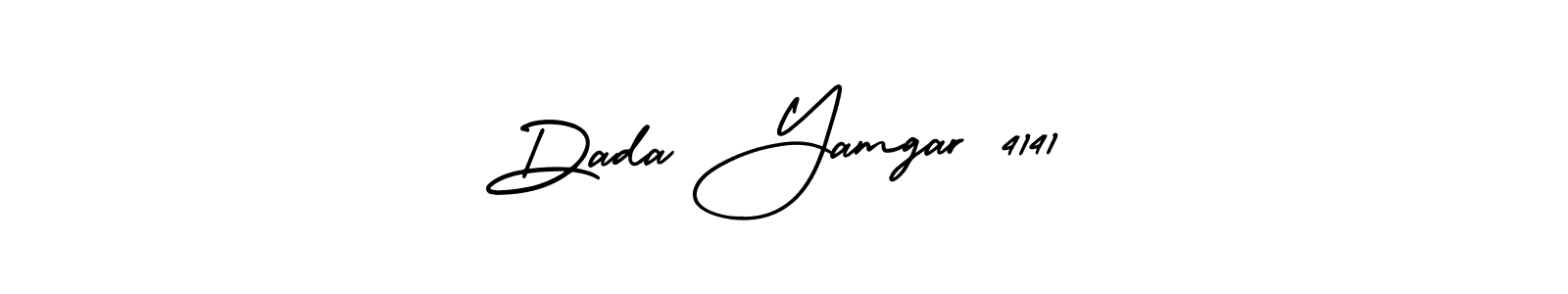 Similarly AmerikaSignatureDemo-Regular is the best handwritten signature design. Signature creator online .You can use it as an online autograph creator for name Dada Yamgar 4141. Dada Yamgar 4141 signature style 3 images and pictures png