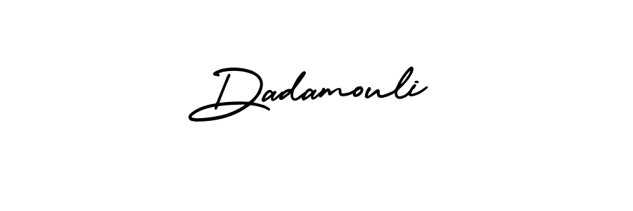 Make a beautiful signature design for name Dadamouli. With this signature (AmerikaSignatureDemo-Regular) style, you can create a handwritten signature for free. Dadamouli signature style 3 images and pictures png