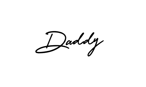The best way (AmerikaSignatureDemo-Regular) to make a short signature is to pick only two or three words in your name. The name Daddy include a total of six letters. For converting this name. Daddy signature style 3 images and pictures png