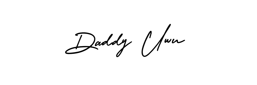 Best and Professional Signature Style for Daddy Uwu. AmerikaSignatureDemo-Regular Best Signature Style Collection. Daddy Uwu signature style 3 images and pictures png