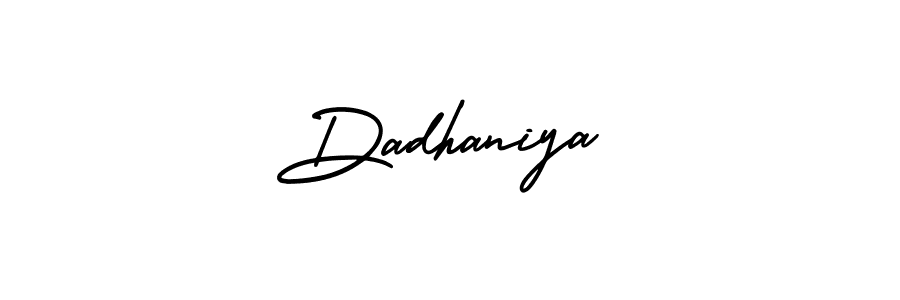 Similarly AmerikaSignatureDemo-Regular is the best handwritten signature design. Signature creator online .You can use it as an online autograph creator for name Dadhaniya. Dadhaniya signature style 3 images and pictures png