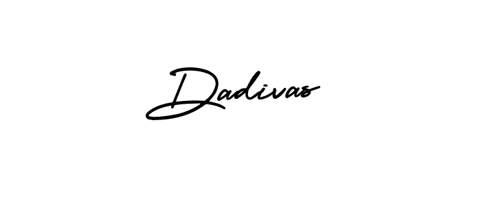 How to make Dadivas name signature. Use AmerikaSignatureDemo-Regular style for creating short signs online. This is the latest handwritten sign. Dadivas signature style 3 images and pictures png