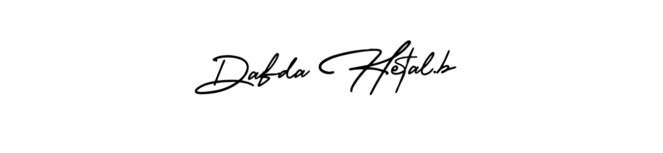 Design your own signature with our free online signature maker. With this signature software, you can create a handwritten (AmerikaSignatureDemo-Regular) signature for name Dafda Hetal.b. Dafda Hetal.b signature style 3 images and pictures png