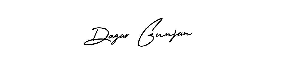 Make a beautiful signature design for name Dagar Gunjan. With this signature (AmerikaSignatureDemo-Regular) style, you can create a handwritten signature for free. Dagar Gunjan signature style 3 images and pictures png