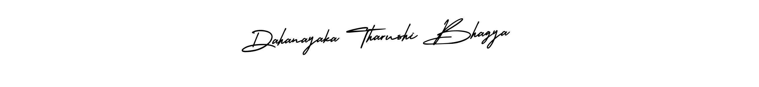 Use a signature maker to create a handwritten signature online. With this signature software, you can design (AmerikaSignatureDemo-Regular) your own signature for name Dahanayaka Tharushi Bhagya. Dahanayaka Tharushi Bhagya signature style 3 images and pictures png