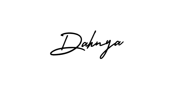 Dahnya stylish signature style. Best Handwritten Sign (AmerikaSignatureDemo-Regular) for my name. Handwritten Signature Collection Ideas for my name Dahnya. Dahnya signature style 3 images and pictures png