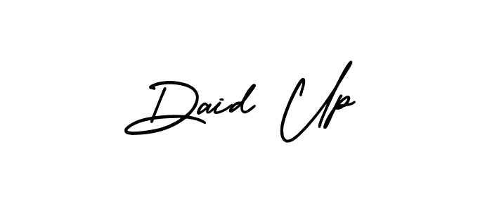Also You can easily find your signature by using the search form. We will create Daid Up name handwritten signature images for you free of cost using AmerikaSignatureDemo-Regular sign style. Daid Up signature style 3 images and pictures png