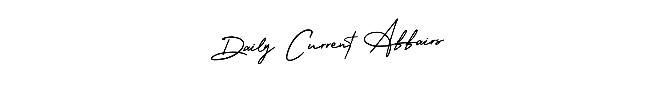 Make a short Daily Current Affairs signature style. Manage your documents anywhere anytime using AmerikaSignatureDemo-Regular. Create and add eSignatures, submit forms, share and send files easily. Daily Current Affairs signature style 3 images and pictures png