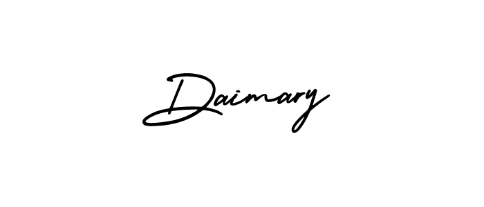 Use a signature maker to create a handwritten signature online. With this signature software, you can design (AmerikaSignatureDemo-Regular) your own signature for name Daimary. Daimary signature style 3 images and pictures png