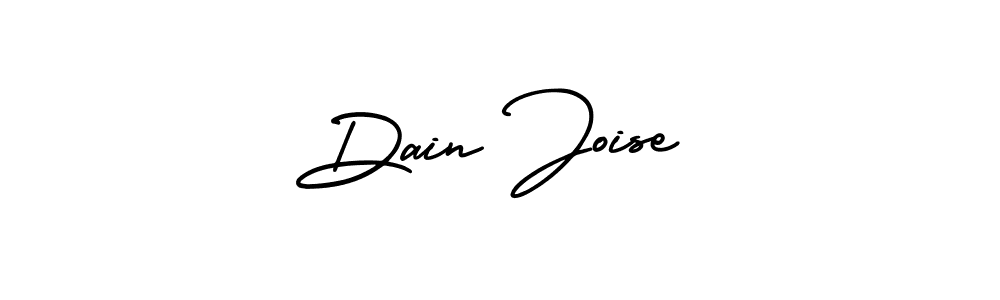 You should practise on your own different ways (AmerikaSignatureDemo-Regular) to write your name (Dain Joise) in signature. don't let someone else do it for you. Dain Joise signature style 3 images and pictures png