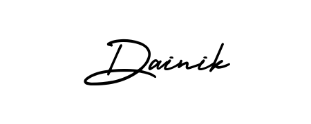 Make a beautiful signature design for name Dainik. Use this online signature maker to create a handwritten signature for free. Dainik signature style 3 images and pictures png