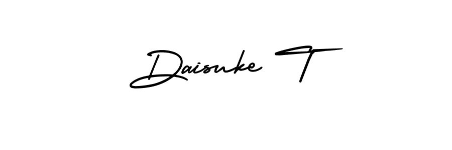 This is the best signature style for the Daisuke T name. Also you like these signature font (AmerikaSignatureDemo-Regular). Mix name signature. Daisuke T signature style 3 images and pictures png