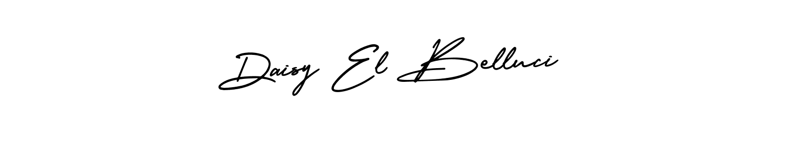 How to make Daisy El Belluci name signature. Use AmerikaSignatureDemo-Regular style for creating short signs online. This is the latest handwritten sign. Daisy El Belluci signature style 3 images and pictures png