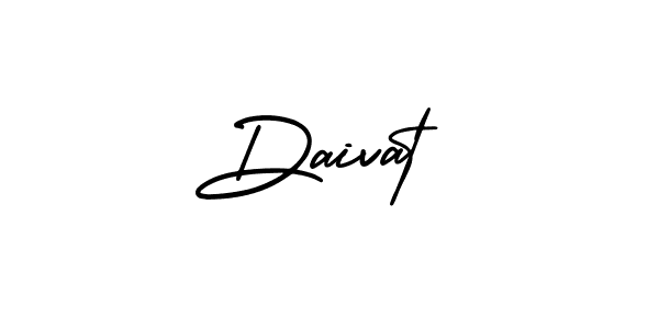 Use a signature maker to create a handwritten signature online. With this signature software, you can design (AmerikaSignatureDemo-Regular) your own signature for name Daivat. Daivat signature style 3 images and pictures png