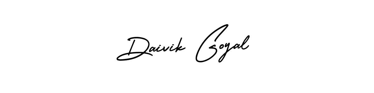 Use a signature maker to create a handwritten signature online. With this signature software, you can design (AmerikaSignatureDemo-Regular) your own signature for name Daivik Goyal. Daivik Goyal signature style 3 images and pictures png