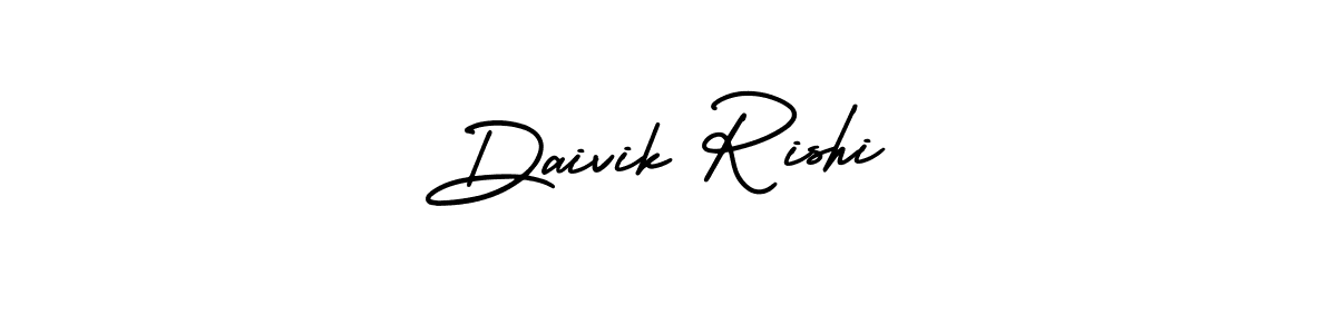 It looks lik you need a new signature style for name Daivik Rishi. Design unique handwritten (AmerikaSignatureDemo-Regular) signature with our free signature maker in just a few clicks. Daivik Rishi signature style 3 images and pictures png