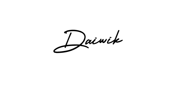 How to make Daiwik signature? AmerikaSignatureDemo-Regular is a professional autograph style. Create handwritten signature for Daiwik name. Daiwik signature style 3 images and pictures png