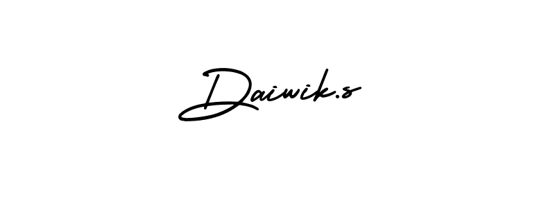 Make a beautiful signature design for name Daiwik.s. Use this online signature maker to create a handwritten signature for free. Daiwik.s signature style 3 images and pictures png