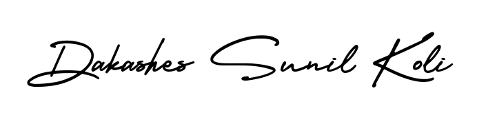 Download transparent PNG signature for name Dakashes Sunil Koli styled with AmerikaSignatureDemo-Regular font. Ready to paste directly into PDF and Word agreements. Dakashes Sunil Koli signature style 3 images and pictures png