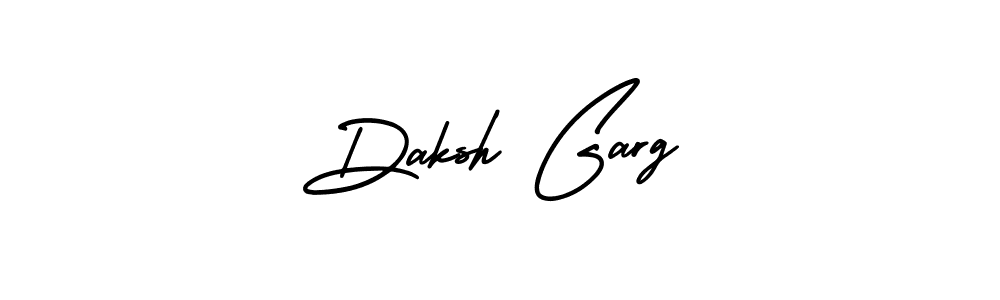 This is the best signature style for the Daksh Garg name. Also you like these signature font (AmerikaSignatureDemo-Regular). Mix name signature. Daksh Garg signature style 3 images and pictures png
