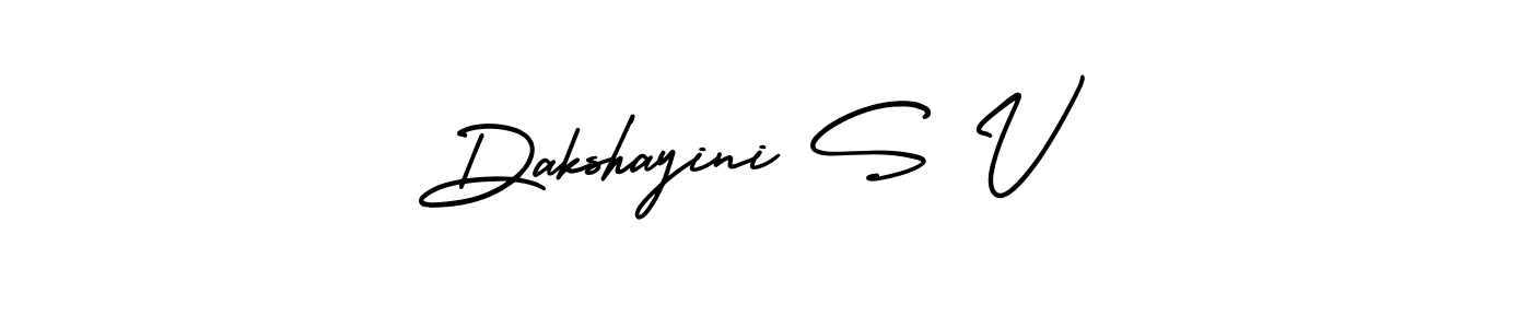 This is the best signature style for the Dakshayini S V name. Also you like these signature font (AmerikaSignatureDemo-Regular). Mix name signature. Dakshayini S V signature style 3 images and pictures png