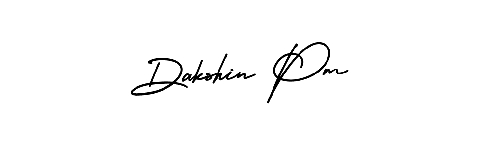 Also You can easily find your signature by using the search form. We will create Dakshin Pm name handwritten signature images for you free of cost using AmerikaSignatureDemo-Regular sign style. Dakshin Pm signature style 3 images and pictures png