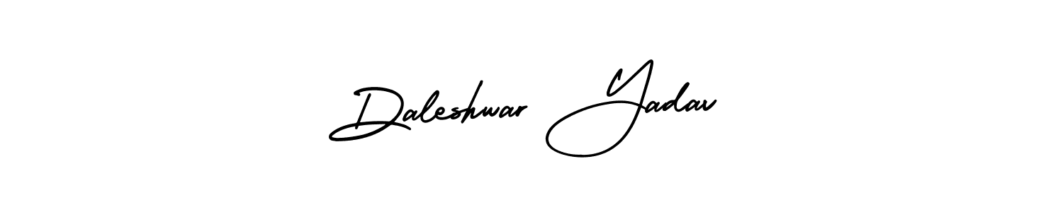 Make a short Daleshwar Yadav signature style. Manage your documents anywhere anytime using AmerikaSignatureDemo-Regular. Create and add eSignatures, submit forms, share and send files easily. Daleshwar Yadav signature style 3 images and pictures png