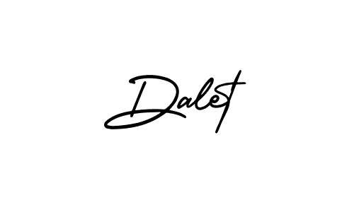 Make a beautiful signature design for name Dalet. With this signature (AmerikaSignatureDemo-Regular) style, you can create a handwritten signature for free. Dalet signature style 3 images and pictures png