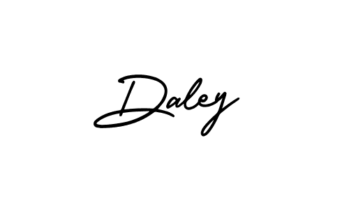 Use a signature maker to create a handwritten signature online. With this signature software, you can design (AmerikaSignatureDemo-Regular) your own signature for name Daley. Daley signature style 3 images and pictures png