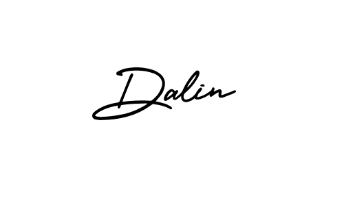 How to make Dalin name signature. Use AmerikaSignatureDemo-Regular style for creating short signs online. This is the latest handwritten sign. Dalin signature style 3 images and pictures png