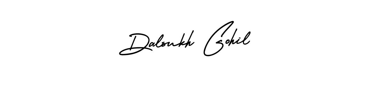 Similarly AmerikaSignatureDemo-Regular is the best handwritten signature design. Signature creator online .You can use it as an online autograph creator for name Dalsukh Gohil. Dalsukh Gohil signature style 3 images and pictures png
