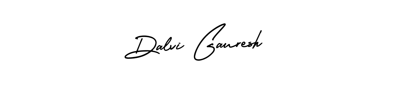 The best way (AmerikaSignatureDemo-Regular) to make a short signature is to pick only two or three words in your name. The name Dalvi Gauresh include a total of six letters. For converting this name. Dalvi Gauresh signature style 3 images and pictures png