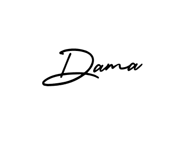 How to make Dama name signature. Use AmerikaSignatureDemo-Regular style for creating short signs online. This is the latest handwritten sign. Dama signature style 3 images and pictures png