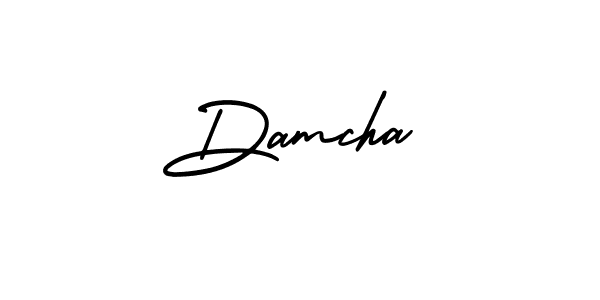 How to Draw Damcha signature style? AmerikaSignatureDemo-Regular is a latest design signature styles for name Damcha. Damcha signature style 3 images and pictures png